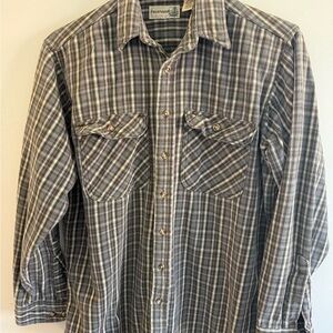 Men's Classic Plaid Button-Down Shirt